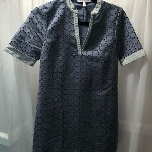 BCBG mini suede shift dress